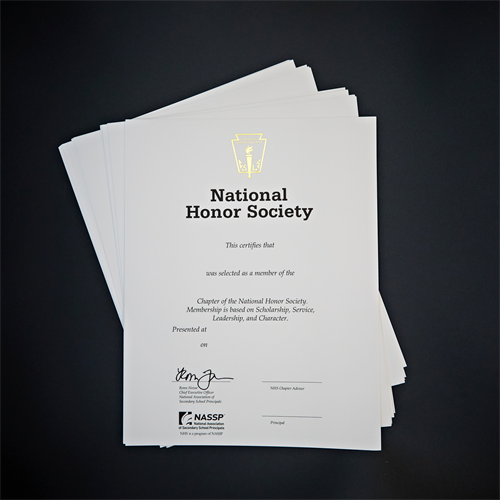 NHS Contemporary Certificates Pkg 25