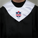 NASC White Satin Stole