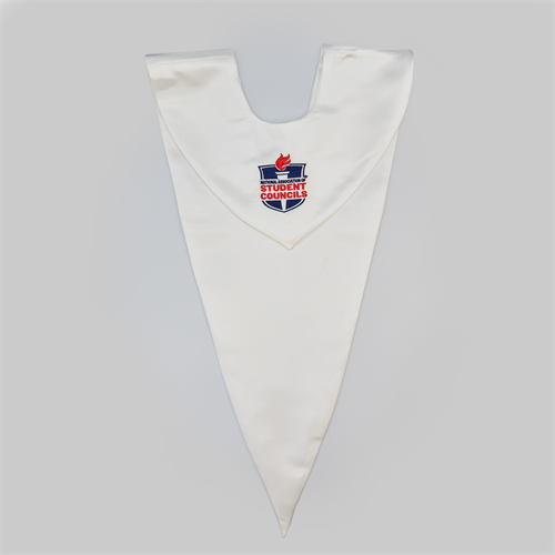 NASC White Satin Stole