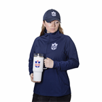 NASC Tumbler - White, shown w/ cap and jacket